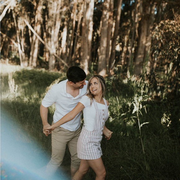 Striped Overall/Romper - Picture 5 of 9